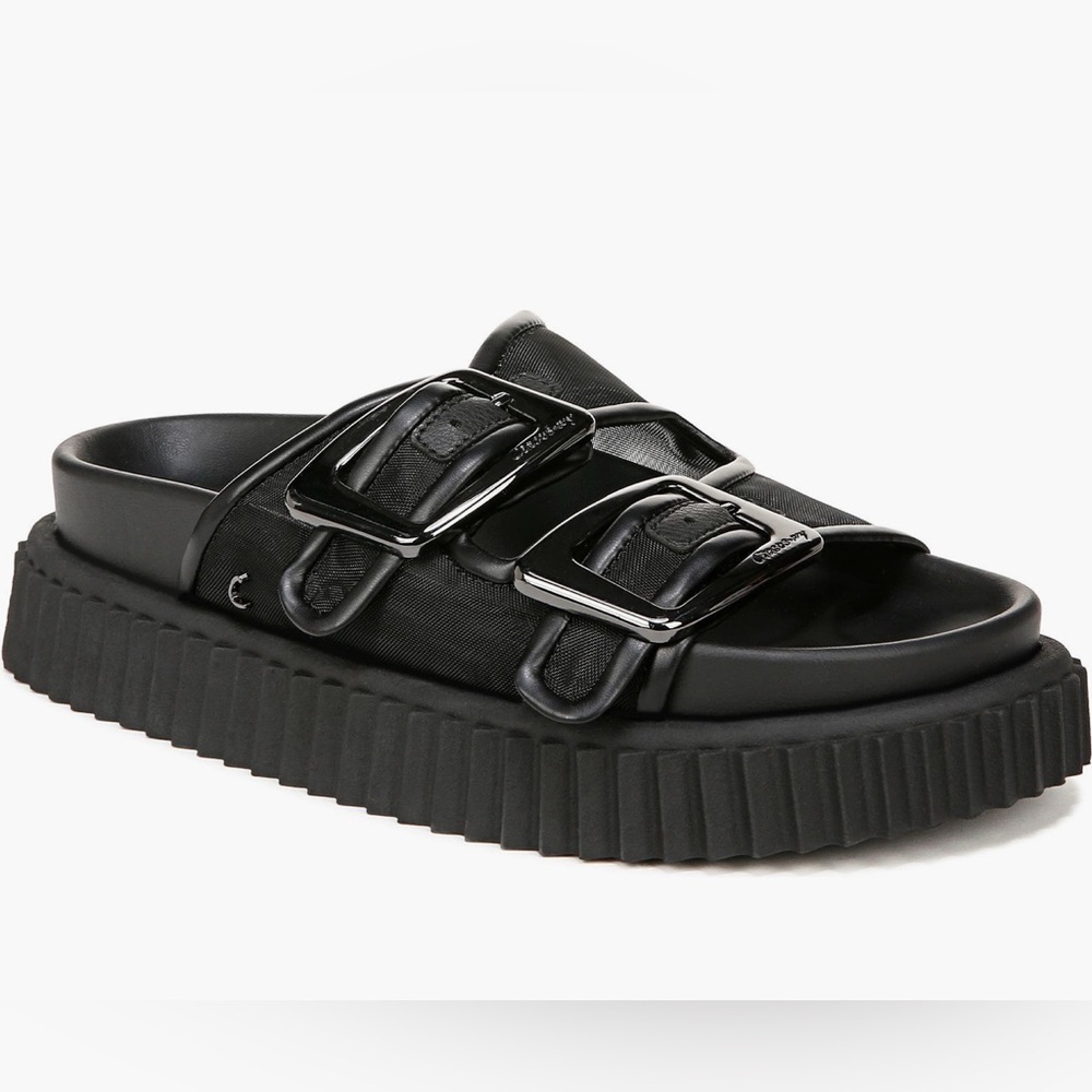 CIRCUS BY SAM EDELMAN CRIS MESH SLIDE ON SANDALS BLACK NEW